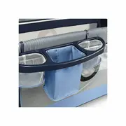 Lionelo - Patut pliant cu doua nivele Sven Plus, 120x60 cm, arcada jucarii, masuta de infasat, vibratii, melodii, Blue Navy BYNLO-SVEN_PLUS_BLUE_NAVY