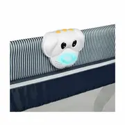 Lionelo - Patut pliant cu doua nivele Sven Plus, 120x60 cm, arcada jucarii, masuta de infasat, vibratii, melodii, Blue Navy BYNLO-SVEN_PLUS_BLUE_NAVY