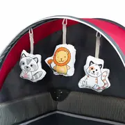 Lionelo - Patut pliant cu doua nivele Sven Plus, 120x60 cm, arcada jucarii, masuta de infasat, vibratii, melodii, Pink Rose BYNLO-SVEN_PLUS_PINK_ROSE