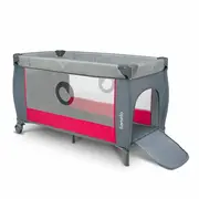 Lionelo - Patut pliant cu doua nivele Sven Plus, 120x60 cm, arcada jucarii, masuta de infasat, vibratii, melodii, Pink Rose BYNLO-SVEN_PLUS_PINK_ROSE