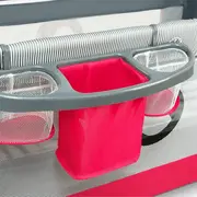 Lionelo - Patut pliant cu doua nivele Sven Plus, 120x60 cm, arcada jucarii, masuta de infasat, vibratii, melodii, Pink Rose BYNLO-SVEN_PLUS_PINK_ROSE