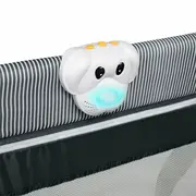 Lionelo - Patut pliant cu doua nivele Sven Plus, 120x60 cm, arcada jucarii, masuta de infasat, vibratii, melodii, Pink Rose BYNLO-SVEN_PLUS_PINK_ROSE