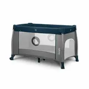 Lionelo - Patut pliant cu doua nivele Thomi Cu carusel, Cu masuta de infasat din Metal, Poliester, 120x60 cm, Albastru BYNLO-THOMI_BLUE_NAVY