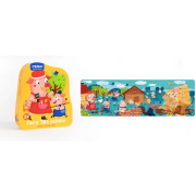 Puzzle poveste â Cei trei purcelusi, 36 piese Mideer MD3060 BBJMD3060_Initiala