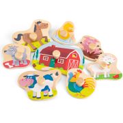 Puzzle lemn Ferma 9 piese NEW - NC10430