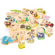 Puzzle lemn Safari 17 piese NEW - NC10441