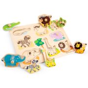 Puzzle lemn Safari 9 piese NEW - NC10431