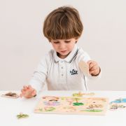 Puzzle lemn Safari 9 piese NEW - NC10431