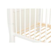 Qmini - Patut din lemn Julia 120x60 cm, multifunctional, cu sertar, Alb + Saltea 8 cm BYNQM_JUL8CM02AL