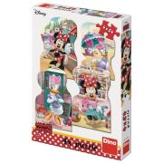 Puzzle 4 in 1 - minnie si daisy in vacanta (4 x 54 piese)