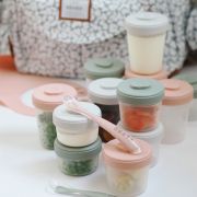 Set 12 recipiente hrana Beaba Eucalyptus 2x90 ml, 4x150 ml, 6x250 ml ERFB913502