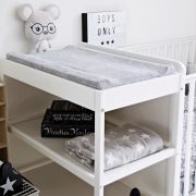 Saltea Pentru Masa De Infasat Bebe, Husa Detasabila Bumbac, Woodies, 40 X 70 Cm Pjb311180