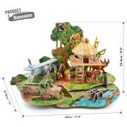 PUZZLE 3D+BROSURA-PADURE AMAZONIANA 67 PIESE - ARTCUDS0979h