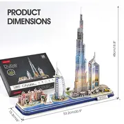 PUZZLE 3D LED DUBAI 182 PIESE - ARTCUL523h