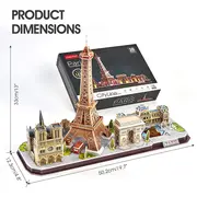 PUZZLE 3D LED PARIS 115 PIESE - ARTCUL525h