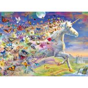 PUZZLE UNICORNI SI FLUTURI, 500 PIESE + STICKERE - ARTRVSPA15046