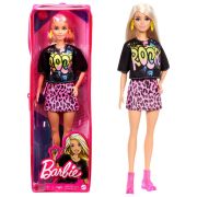 PAPUSA BARBIE FASHIONISTA BLONDA CU TINUTA DE VARA ROCK VIVMTFBR37_GRB47
