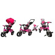 Tricicleta cu pedale 3 in 1 r-sport t3 - roz edeedit3roz