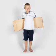 Balance board - Placa de echilibru din lemn pentru copii cu protectie Gri, MeowBaby&reg; PJBBB003S