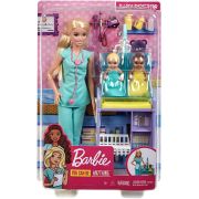 BARBIE CARIERE SET CU PAPUSA DOCTOR PEDIATRU VIVMTDHB63_GKH23