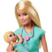 BARBIE CARIERE SET CU PAPUSA DOCTOR PEDIATRU VIVMTDHB63_GKH23