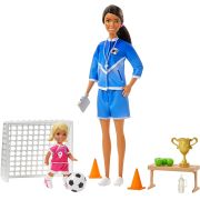 BARBIE PAPUSA CARIERE SET SPORT ANTRENOR DE FOTBAL BRUNETA VIVMTGLM53_GJM71