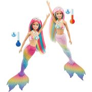 BARBIE PAPUSA DREAMTOPIA SIRENA ISI SCHIMBA CULOAREA VIVMTGTF89