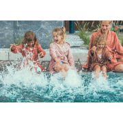 Halat de baie frotir din bambus pentru copii 8-10 ani apricot blush tnatm-bad04-533