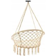 Leagan Suspendat pentru Curte sau Gradina, diametru 80cm, capacitate 150kg Ikonka IK0010 BBJIK0010_Bej