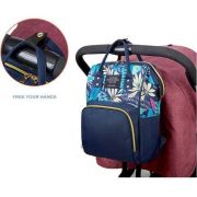 Rucsac multifunctional mamici Leaves Bambinice BN028 BBJBN028_Albastru