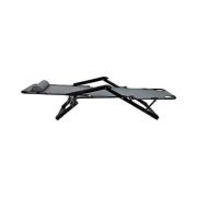 Scaun tip Sezlong Pliabil si Reglabil cu Tetiera pentru Gradina sau Terasa, dimensiuni XL Malatec MY0009 BBJMY0009_Gri