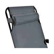 Scaun tip Sezlong Pliabil si Reglabil cu Tetiera pentru Gradina sau Terasa, dimensiuni XL Malatec MY0009 BBJMY0009_Gri