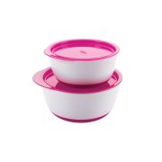 Set 2 boluri alimentare cu capac roz 200 & 360 ml tna6125500