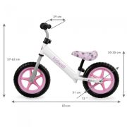 Bicicleta fara pedale kidwell rebel white bunny edeedirobirel09a0