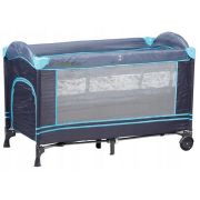 Patut pliabil cu 2 nivele ecotoys - bleumarin ede607