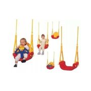 Leagan convertibil 3 în 1 ecotoys sw-1421 - rosu cu galben edesw-1421