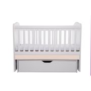 Patut vessanti como balansoar - alb cu bej + saltea cocos confort 120 x 60 x 12 cm edep12db_d102