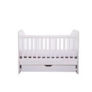 Patut vessanti como cu sertar - alb + saltea cocos confort 120 x 60 x 12 cm edep12dcs_alb