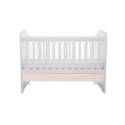 Patut vessanti como fara sertar - alb cu bej + saltea cocos confort 120 x 60 x 12 cm edep12dfs_d102