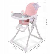 Scaun de masa ecotoys hc-301-903 - roz edeedihc-301-903
