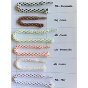 Botosei mocasini bebe din piele naturala Bleumarin Indigo cu siret bicolor - FOX10312772