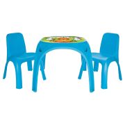 Set masuta cu 2 scaune pentru copii pilsan king table blue hubpl-03-422-bl