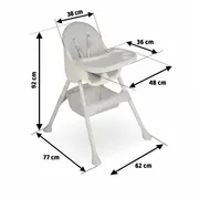 Scaun de masa 3 in 1 ricokids milo - verde edeedi700001