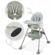 Scaun de masa 3 in 1 ricokids milo - verde edeedi700001