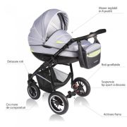 Carucior vessanti crooner 3 in 1 - green/gray edeedi3in1bb-223green