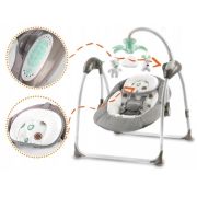 Leagan electric cu muzica ricokids premium 7322 - gri edeedi7322