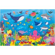 Puzzle podea: numaram animalute marine (30 piese)