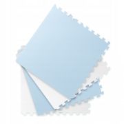 Salteluta de joaca 120 x 120 cm ricokids 7482 - alb - albastru edeedi7482