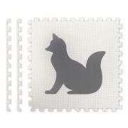 Salteluta de joaca 180 x 120 cm cu animalute 6 bucati ricokids 7490 - gri edeedi7490