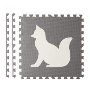 Salteluta de joaca 180 x 120 cm cu animalute 6 bucati ricokids 7491 - gri edeedi7491
